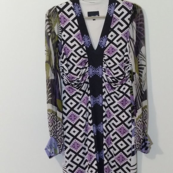 Gorgeous ANALILI Dress, High end Boutique Dress with bold colourful print - Picture 3 of 14